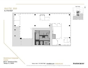 600 N Westshore Blvd, Tampa, FL à louer Plan d’étage- Image 1 de 2