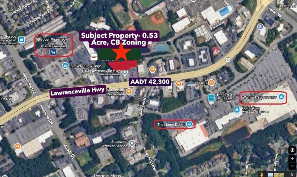 Highway 29 Hwy, Lilburn, GA à vendre - Aérien - Image 2 de 4