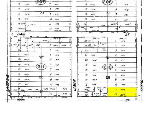 15460 S Cicero Ave, Oak Forest, IL à vendre - Plan cadastral - Image 2 de 5