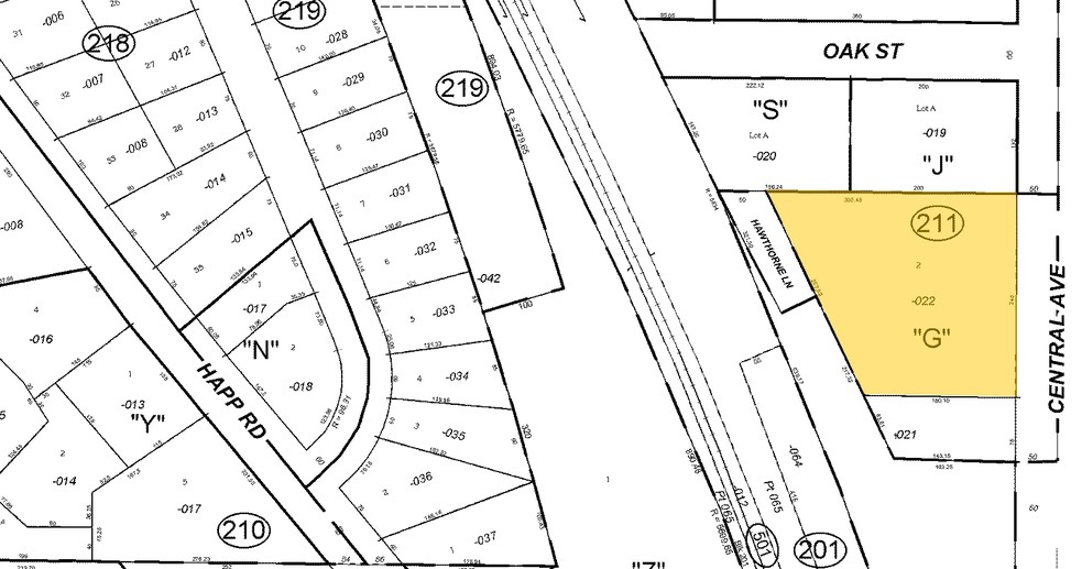 464-466 Central Ave, Northfield, IL for lease - Plat Map - Image 2 of 10