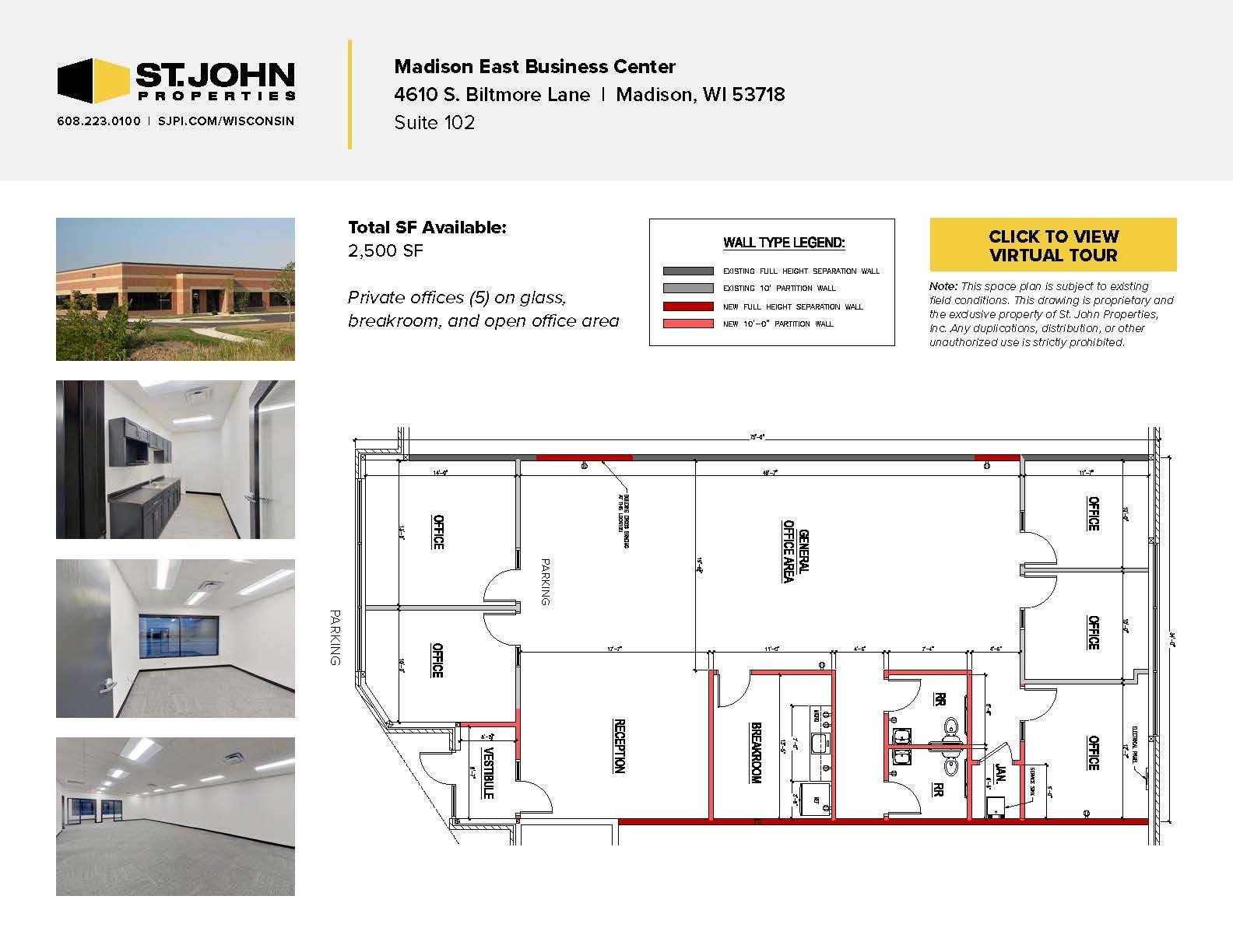 4610 S Biltmore Ln, Madison, WI for lease Floor Plan- Image 1 of 5