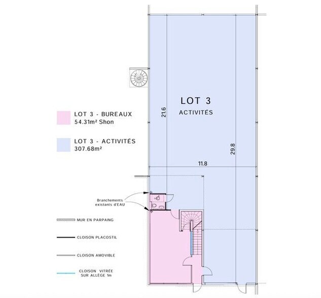 Flex dans Aubervilliers à louer - Plan d’étage - Image 3 de 4