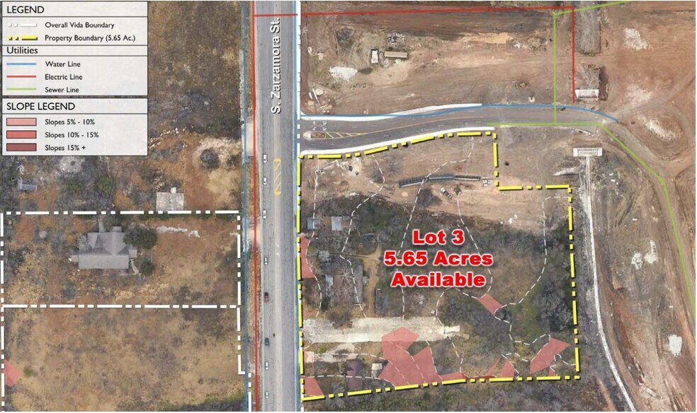 S Zarzamora St, San Antonio, TX à vendre - Aérien - Image 2 de 3