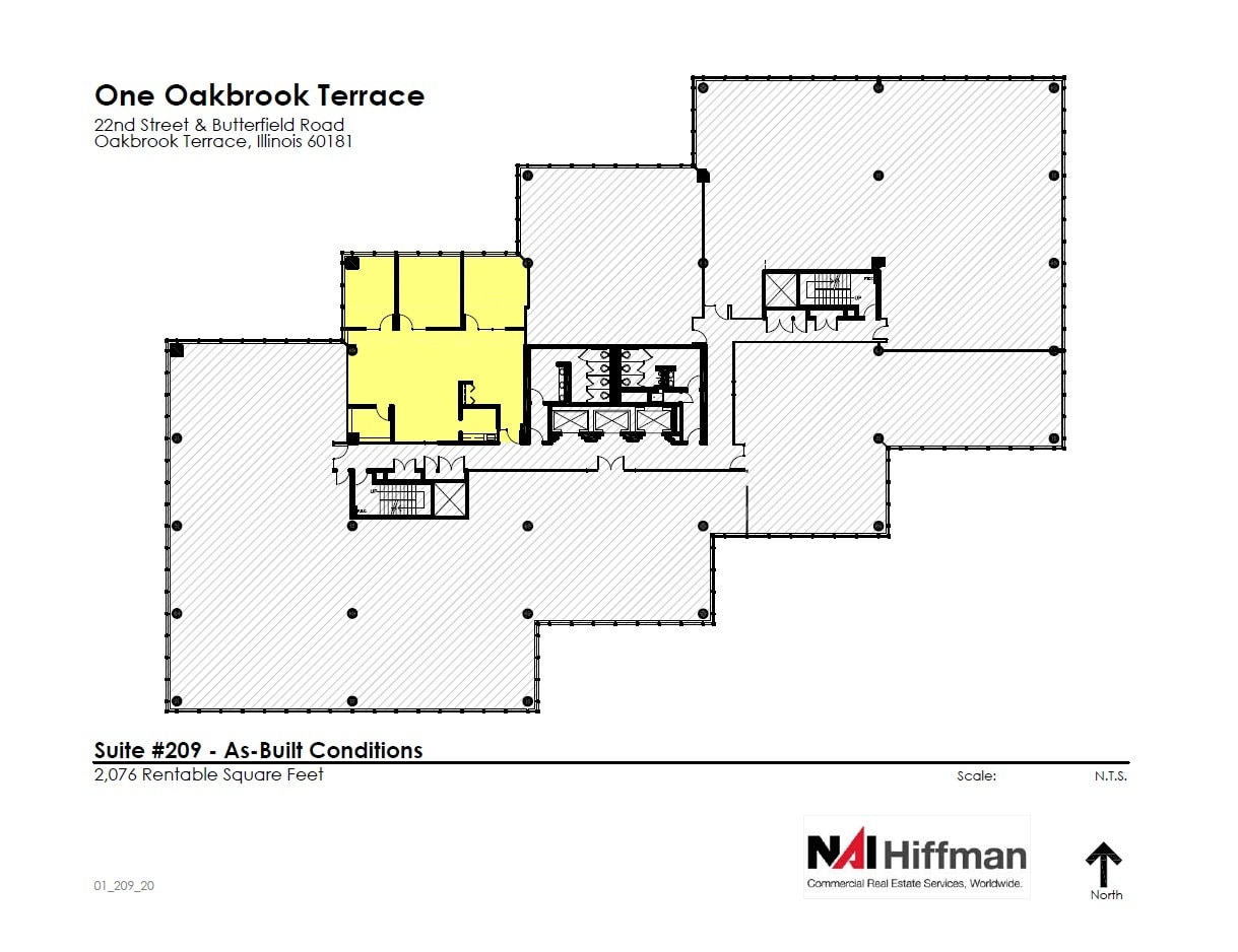 18W200 W 22nd St, Oakbrook Terrace, IL à louer Plan d’étage- Image 1 de 9