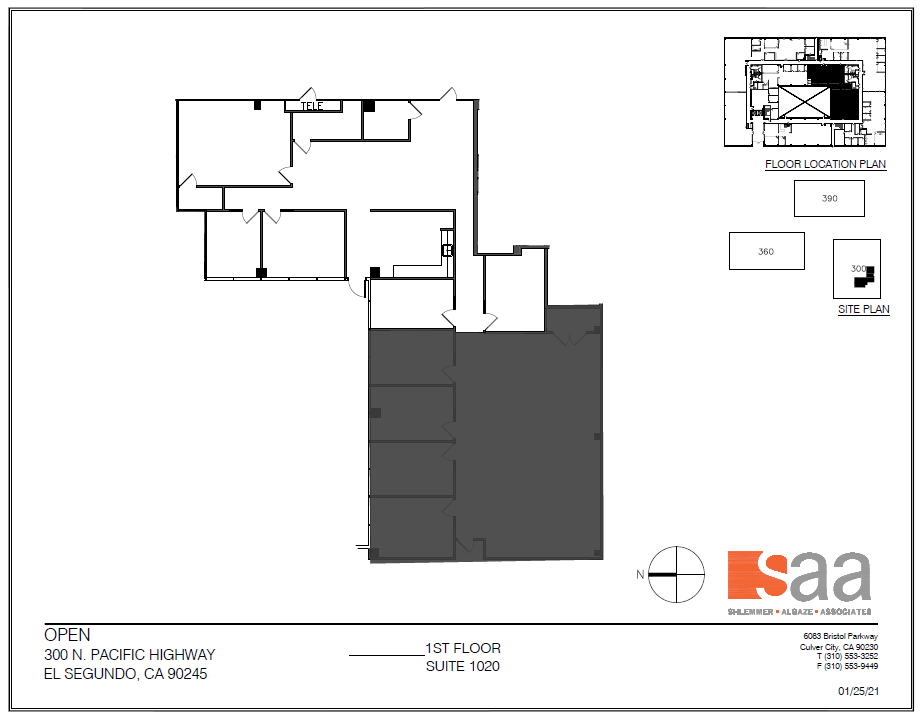 300 N Pacific Coast Hwy, El Segundo, CA à louer Plan d’étage- Image 1 de 1