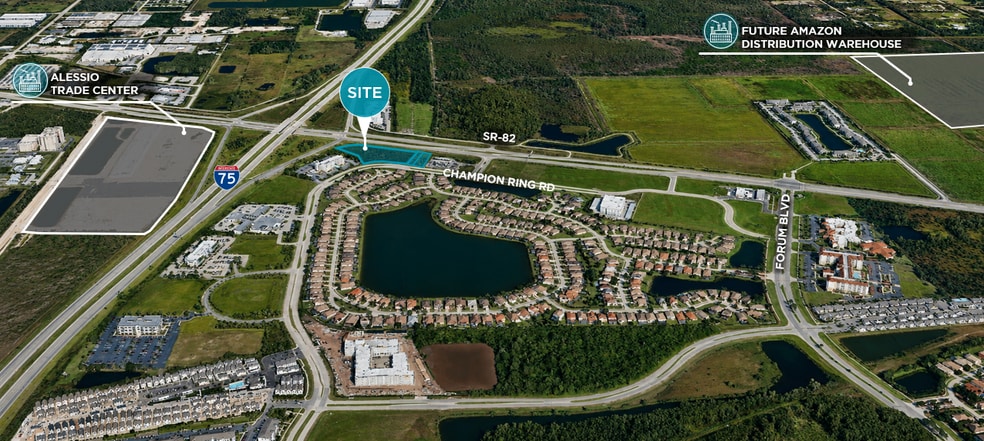 2570 Champion Ring Rd, Fort Myers, FL for sale - Aerial - Image 1 of 2
