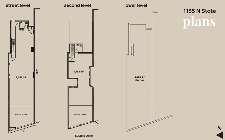 1135 N State St, Chicago, IL for lease - Floor Plan - Image 2 of 2