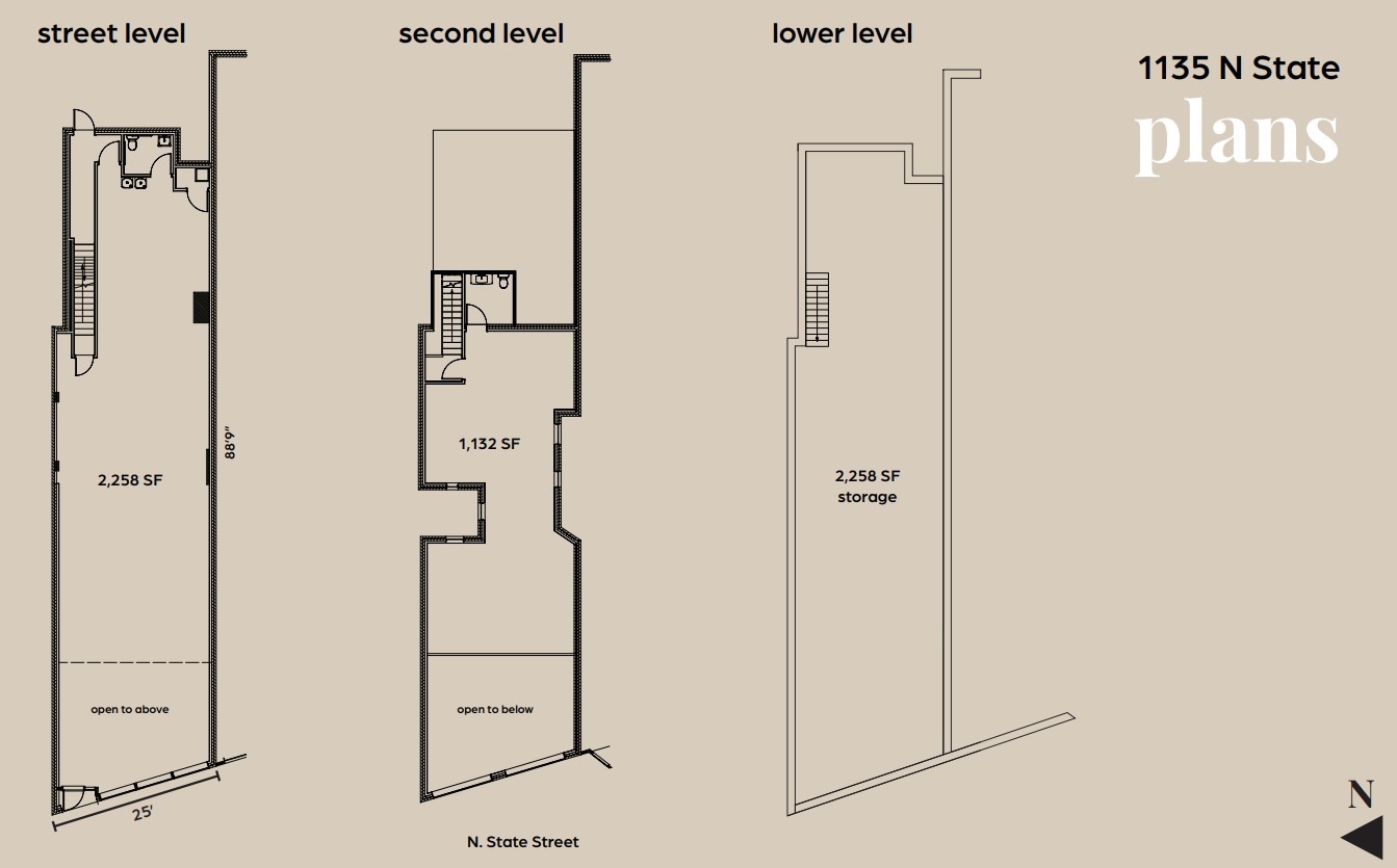 1135 N State St, Chicago, IL for lease Floor Plan- Image 1 of 1