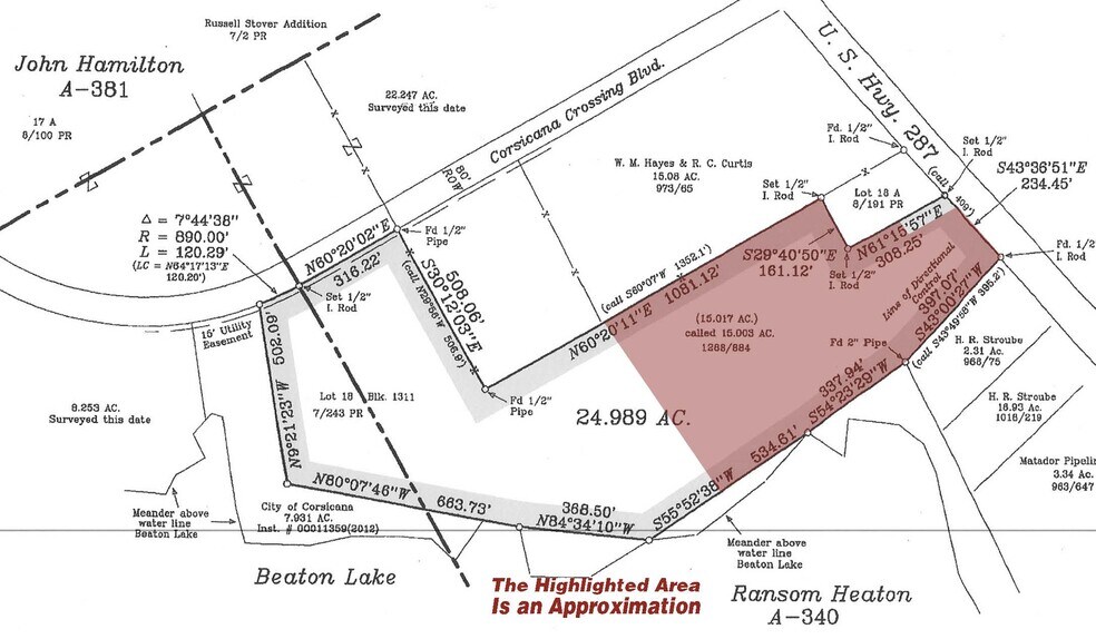 022 U.S. 287 Hwy, Corsicana, TX à vendre - Plan de site - Image 2 de 3