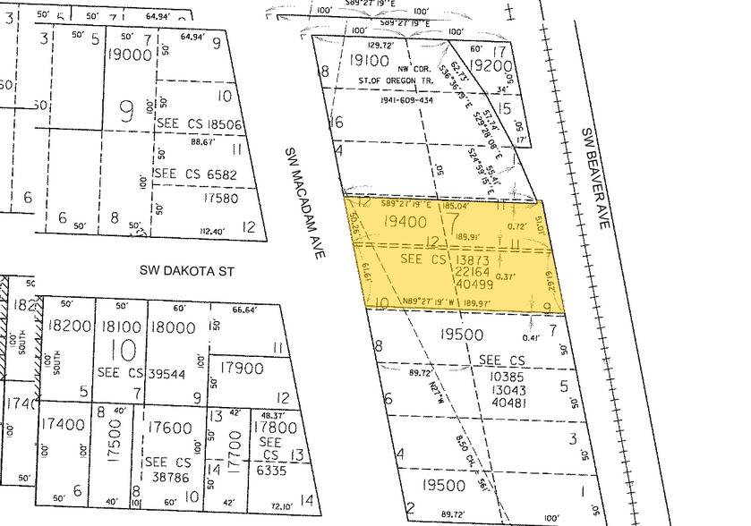 6342 SW Macadam Ave, Portland, OR à vendre - Plan cadastral - Image 2 de 2