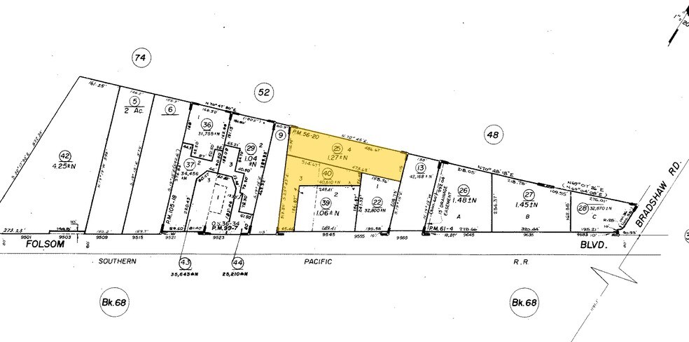 9545 Folsom Blvd, Sacramento, CA à vendre - Plan cadastral - Image 2 de 7