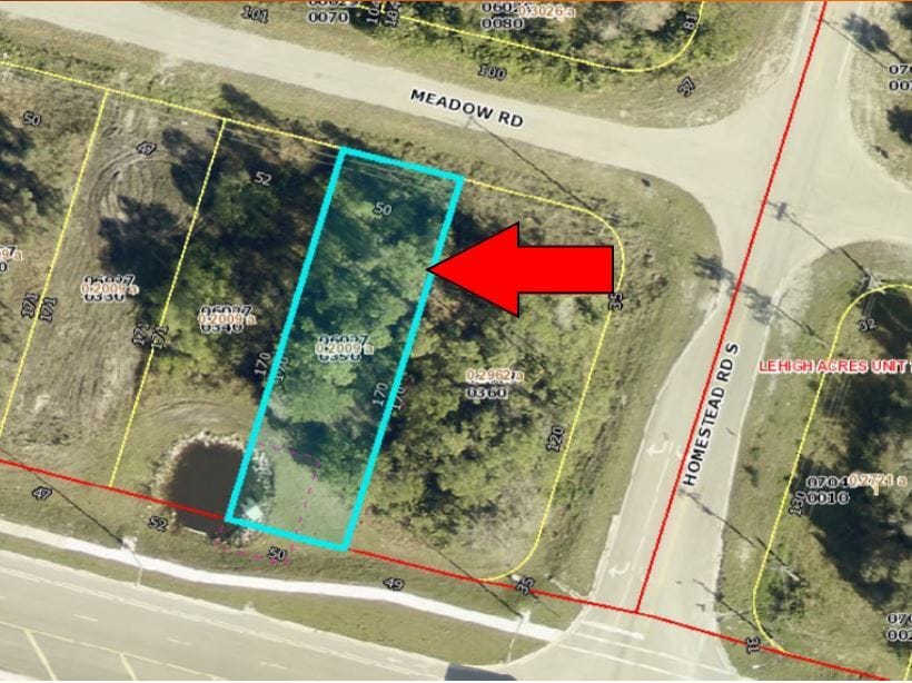 2668 Meadow rd, Lehigh Acres, FL à vendre Aérien- Image 1 de 3