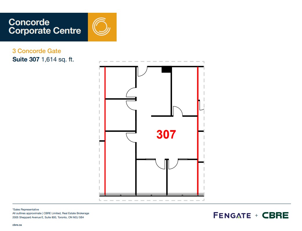 3 Concorde Gate, Toronto, ON for lease Floor Plan- Image 1 of 1