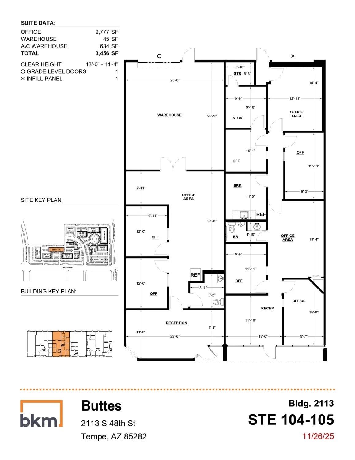 2105 S 48th St, Tempe, AZ for lease Floor Plan- Image 1 of 1