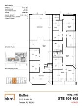 2105 S 48th St, Tempe, AZ for lease Floor Plan- Image 1 of 1