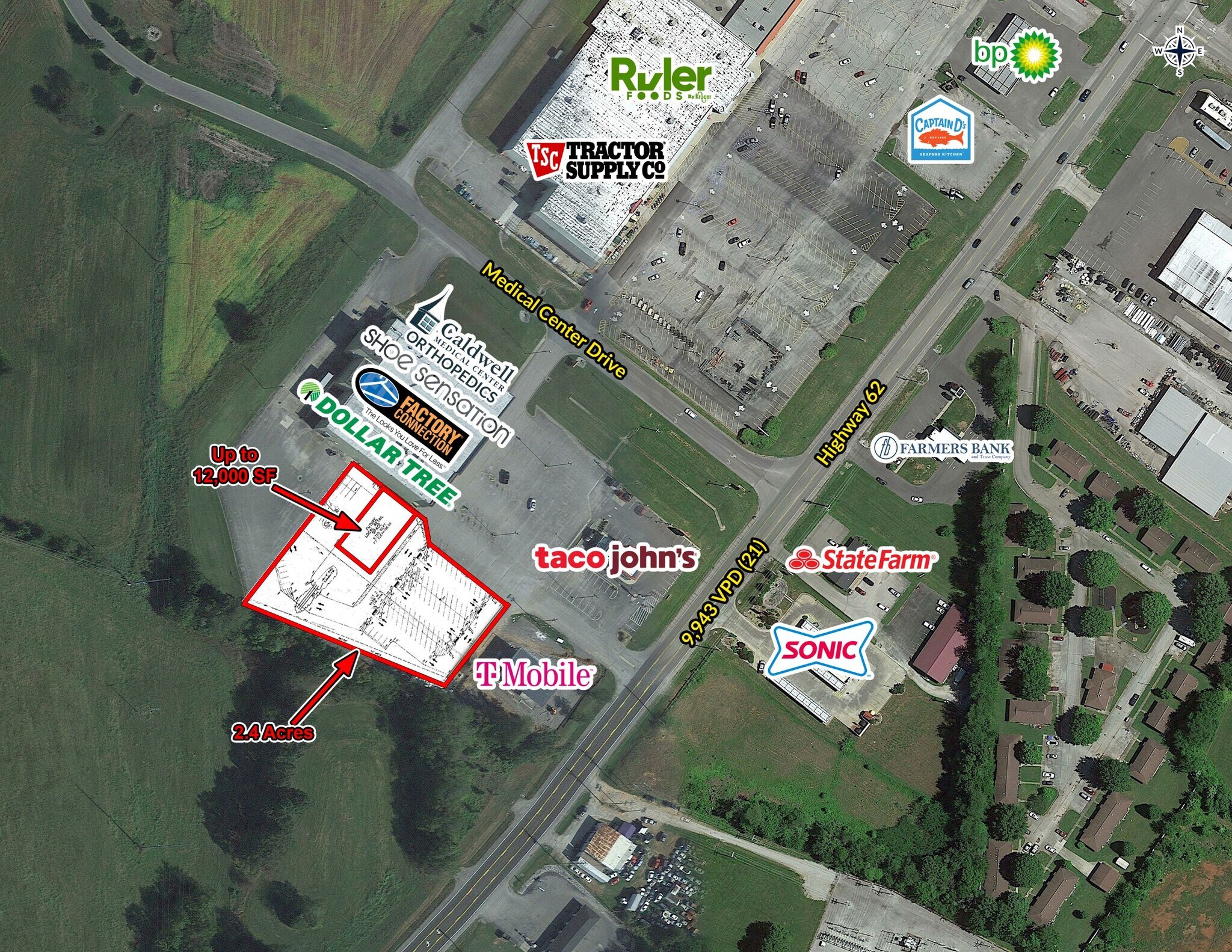 550 W US 62 Hwy, Princeton, KY à louer Photo du bâtiment- Image 1 de 4