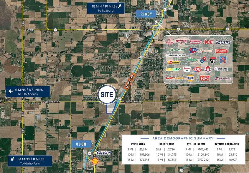 SWC US Highway 20 & County Line Road, Rigby, ID for lease - Building Photo - Image 3 of 4