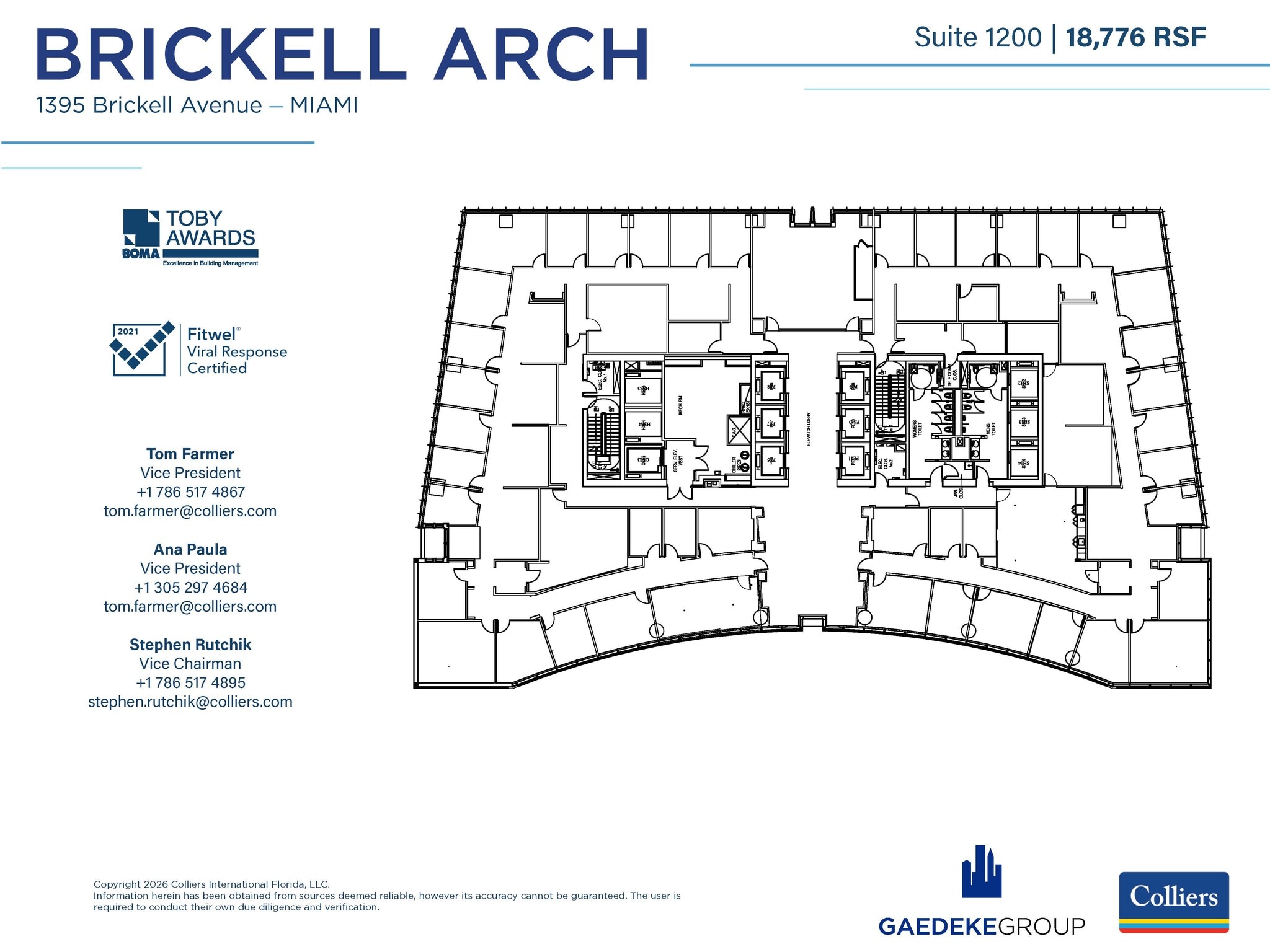 1395 Brickell Ave, Miami, FL for lease Interior Photo- Image 1 of 1