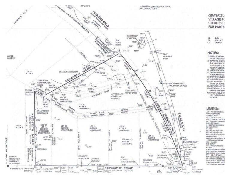 3440 Broadway W, Estero, FL à vendre - Plan de site - Image 3 de 3