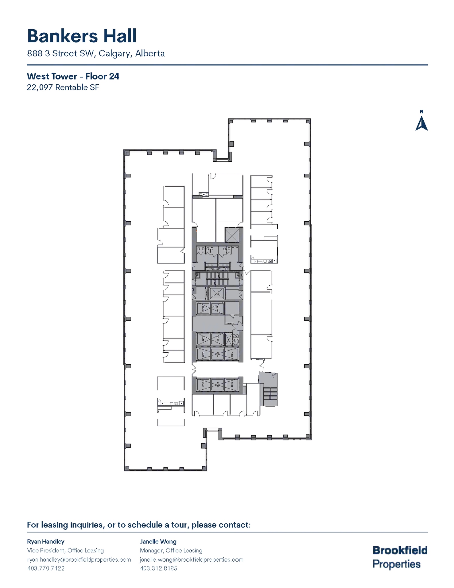 888 3rd St SW, Calgary, AB for lease Floor Plan- Image 1 of 1