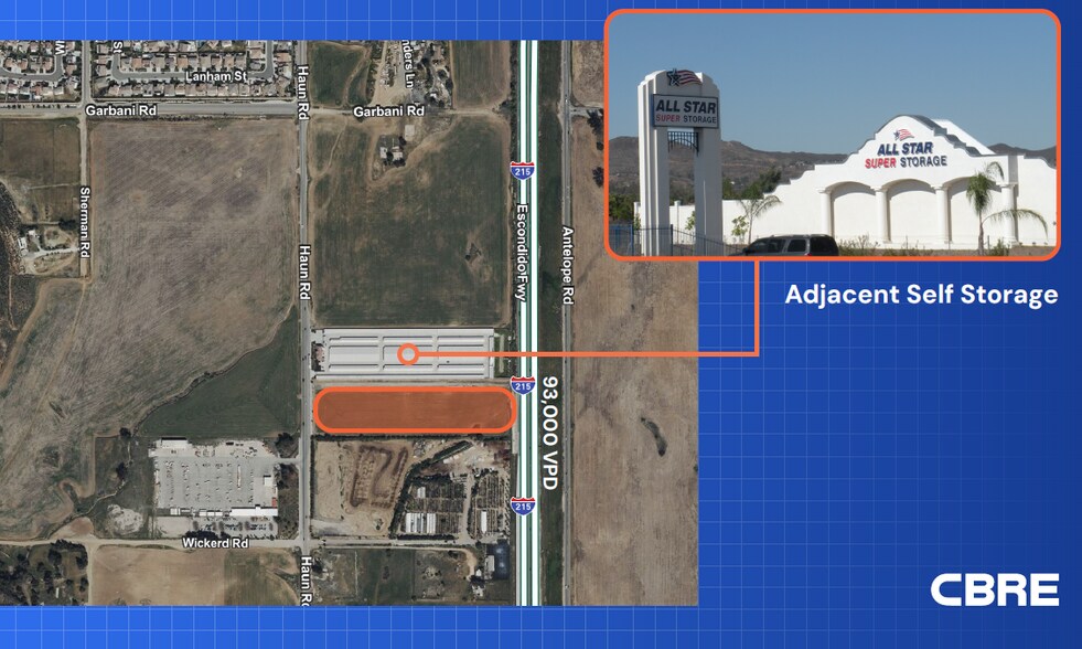 Haun Road & I-215, Menifee, CA à louer - Aérien - Image 2 de 2