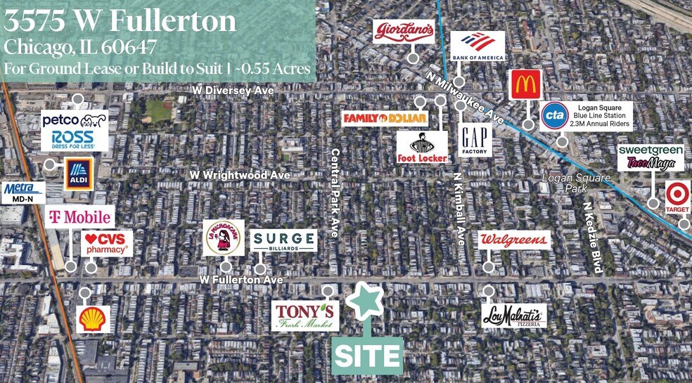 3563-3579 W Fullerton Ave, Chicago, IL à louer - Photo du bâtiment - Image 2 de 5