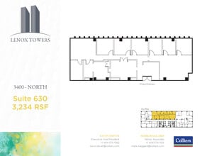3400 Peachtree Rd NE, Atlanta, GA à louer Plan d’étage- Image 1 de 2
