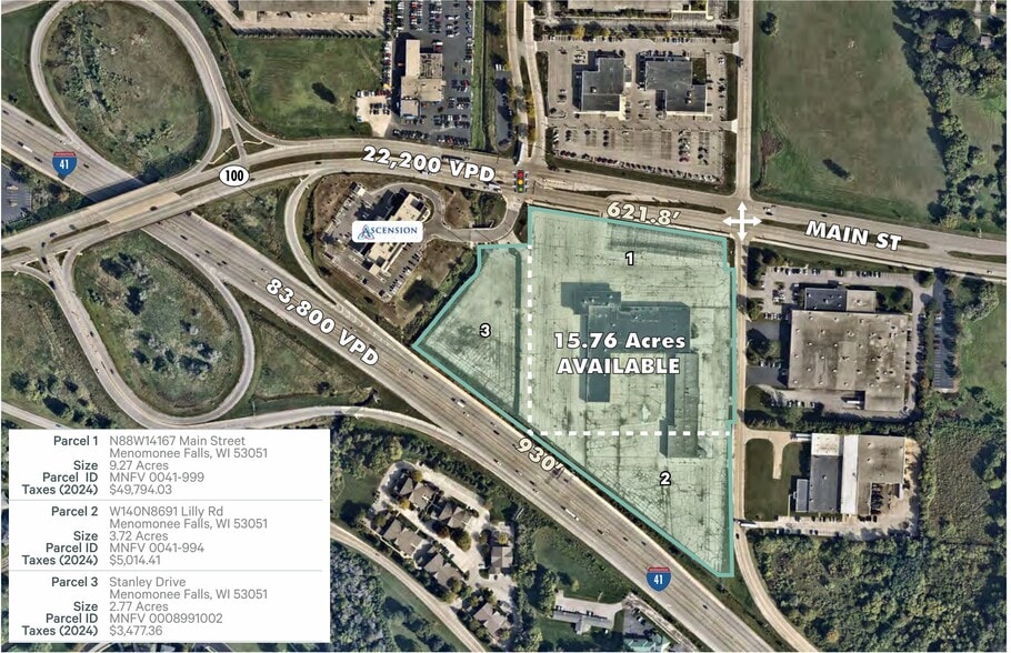 N88W14167 Main St, Menomonee Falls, WI for sale - Plat Map - Image 2 of 2