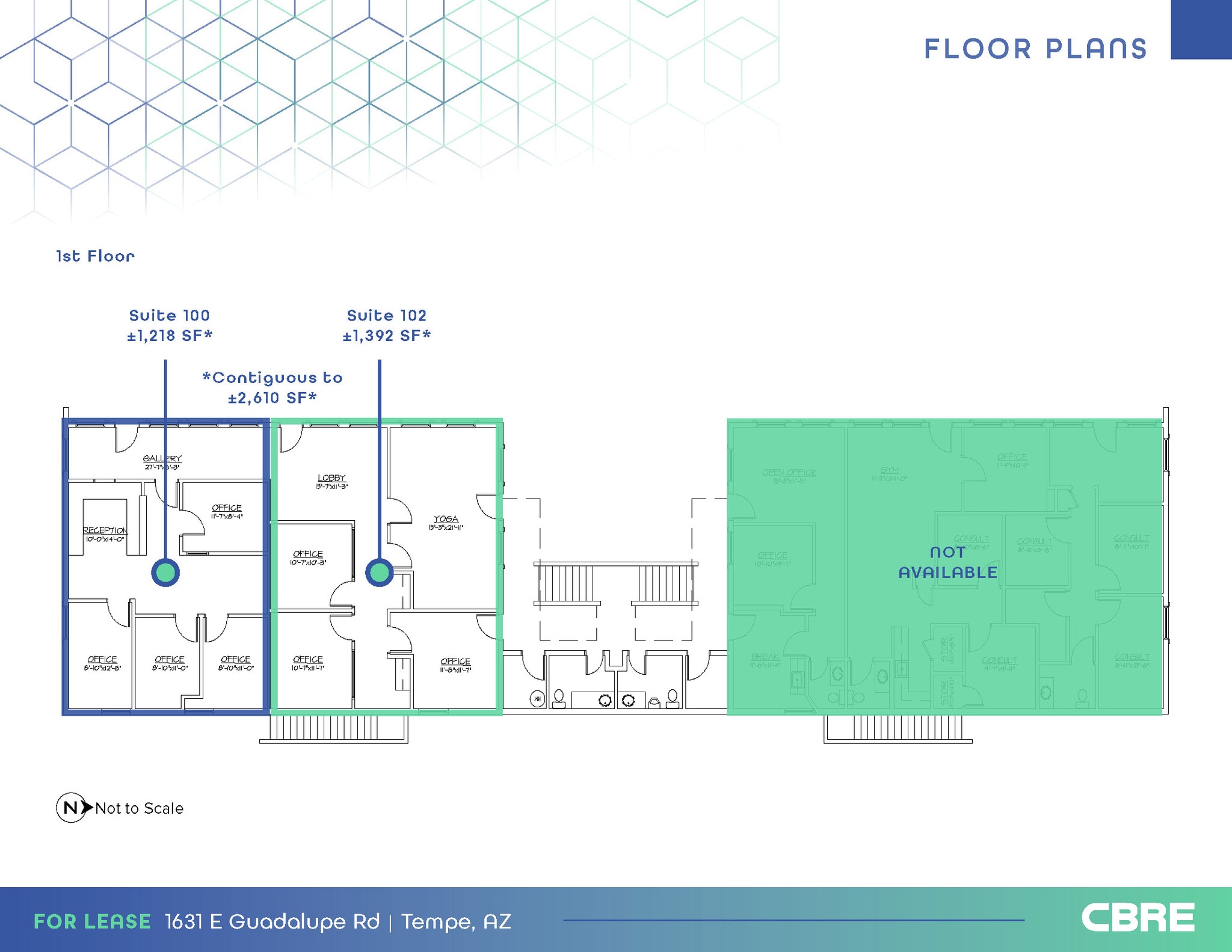1631 E Guadalupe Rd, Tempe, AZ for lease Floor Plan- Image 1 of 6