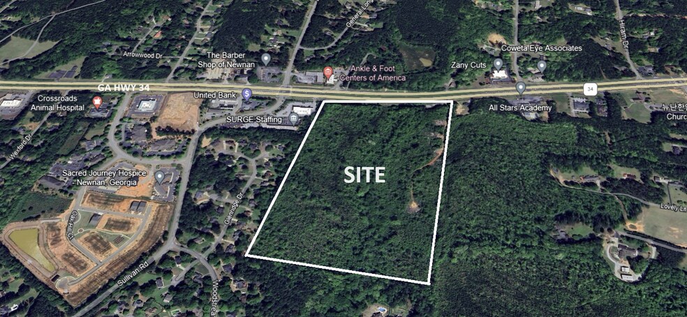 Highway 34 E, Newnan, GA à vendre - Aérien - Image 1 de 4