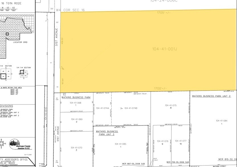 2021 S 51st Ave, Phoenix, AZ à louer - Plan cadastral - Image 3 de 5