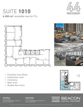 44 Montgomery St, San Francisco, CA for lease Floor Plan- Image 1 of 1