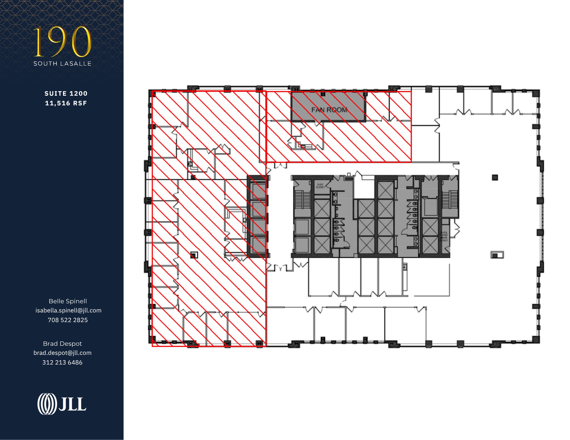 190 S La Salle St, Chicago, IL for lease Floor Plan- Image 1 of 1