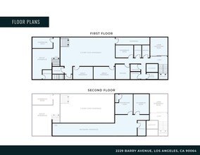 2229 Barry Ave, Los Angeles, CA à louer Plan d’étage- Image 1 de 11