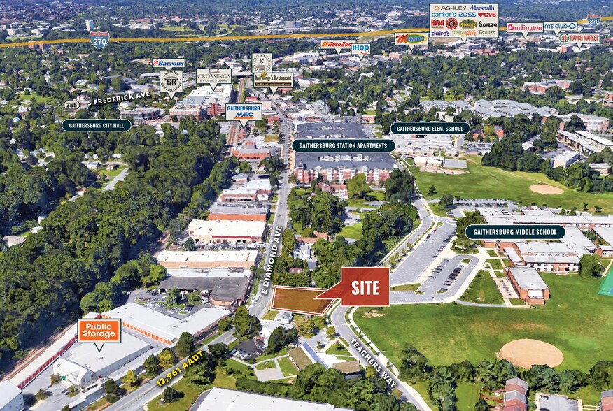 436-438 E Diamond Ave, Gaithersburg, MD à vendre - Photo du bâtiment - Image 3 de 3