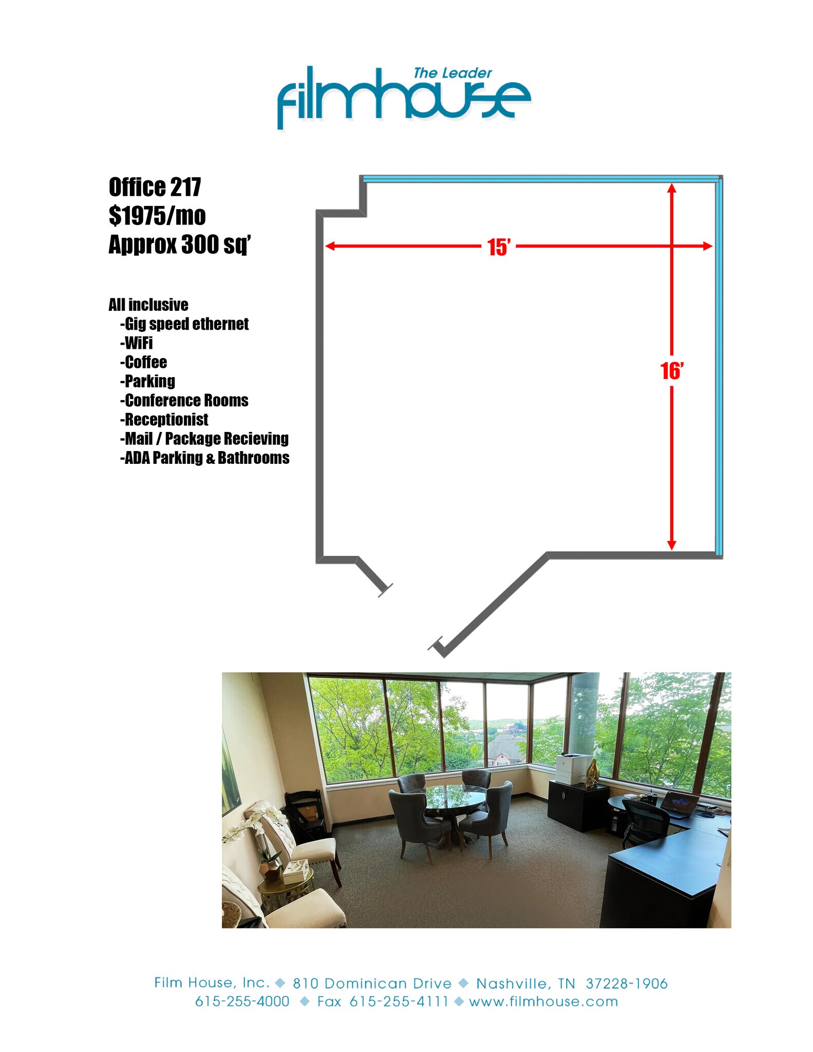 810 Dominican Dr, Nashville, TN for lease Floor Plan- Image 1 of 1