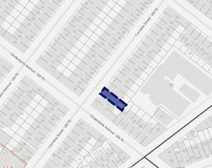 1858 Cornelia St, Ridgewood, NY à vendre - Plan cadastral - Image 2 de 2