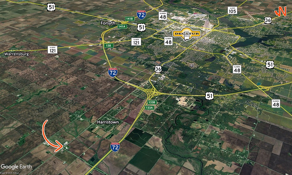 9050 W Harristown Rd, Harristown, IL à vendre - Photo du bâtiment - Image 2 de 12