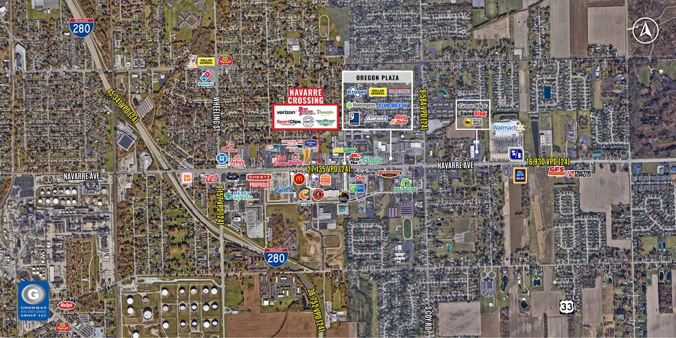 2925-2935 Navarre Ave, Oregon, OH à louer - Photo du bâtiment - Image 2 de 2