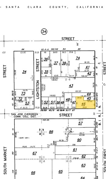 21 Post St, San Jose, CA à louer - Plan cadastral - Image 2 de 9