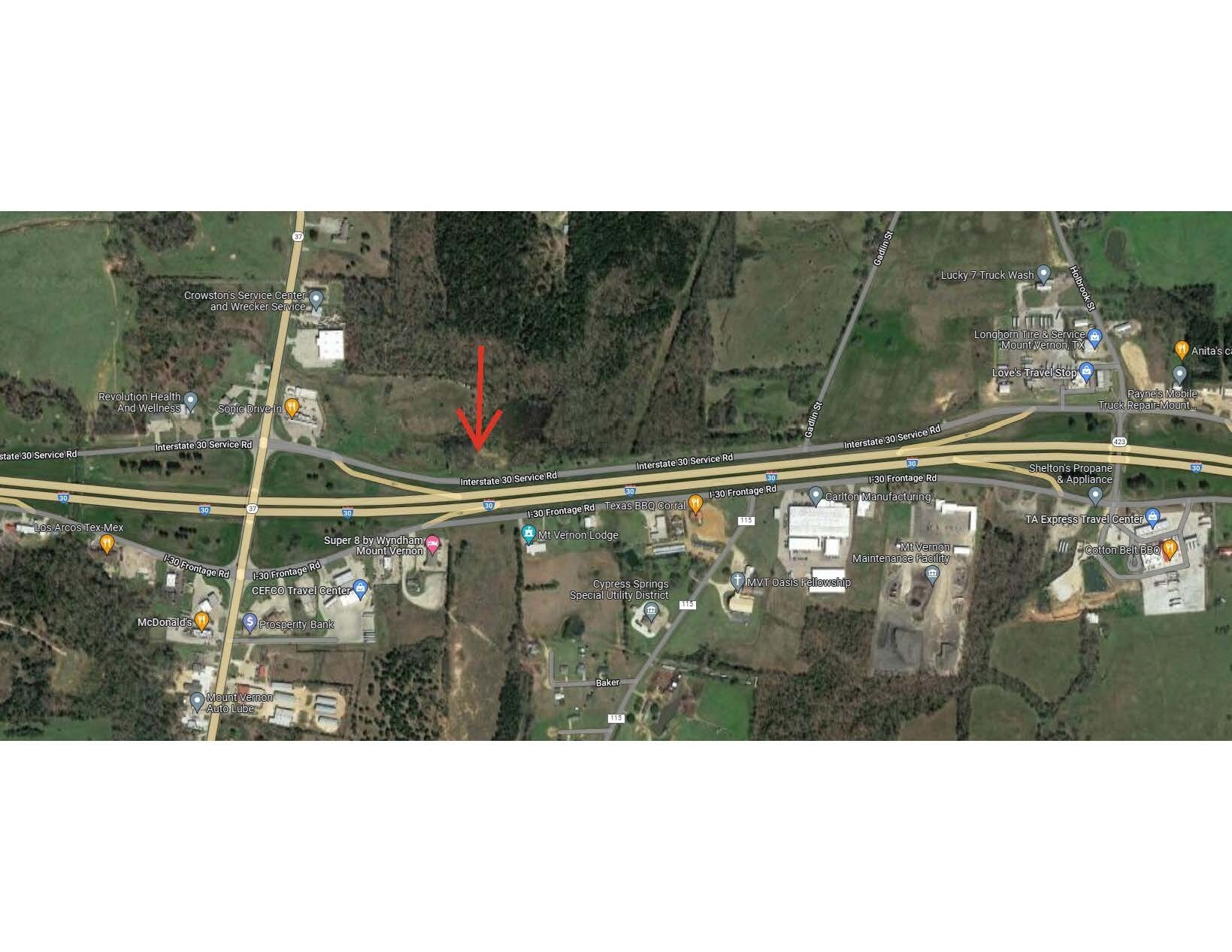 N I-30 Service Road, Mount Vernon, TX for lease Aerial- Image 1 of 7