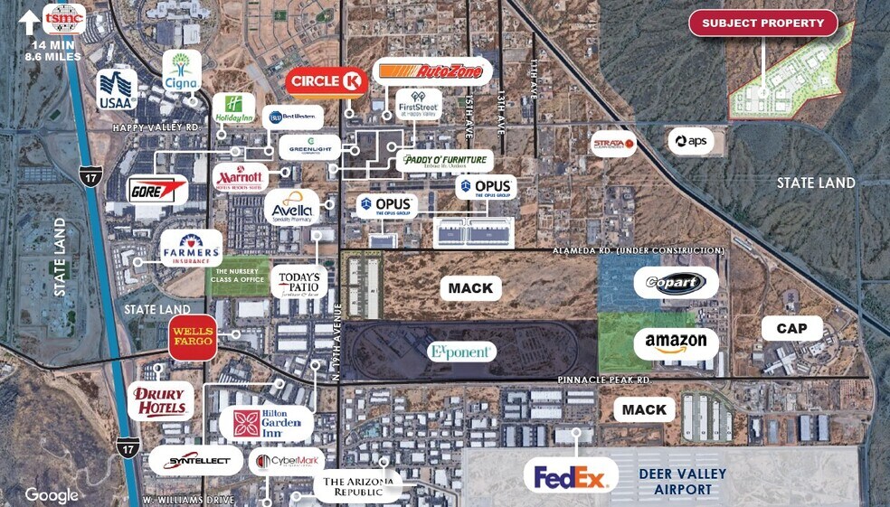 NEC Central Ave & Happy Valley Rd, Phoenix, AZ à vendre - Aérien - Image 3 de 3