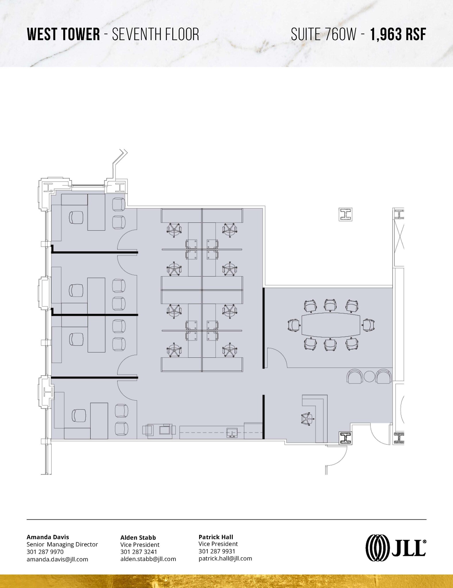 7501 Wisconsin Ave, Bethesda, MD à louer Plan d’étage- Image 1 de 2