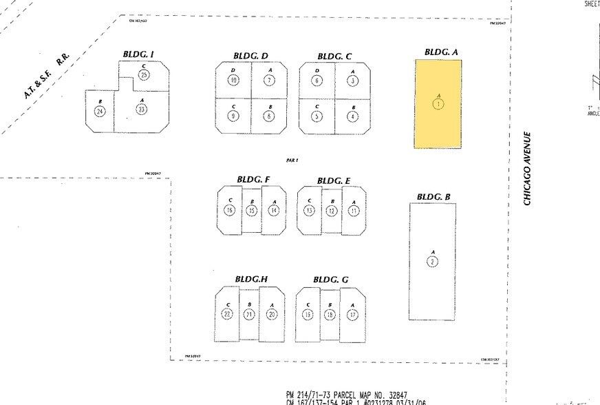 1825 Chicago Ave, Riverside, CA à louer - Plan cadastral - Image 2 de 8