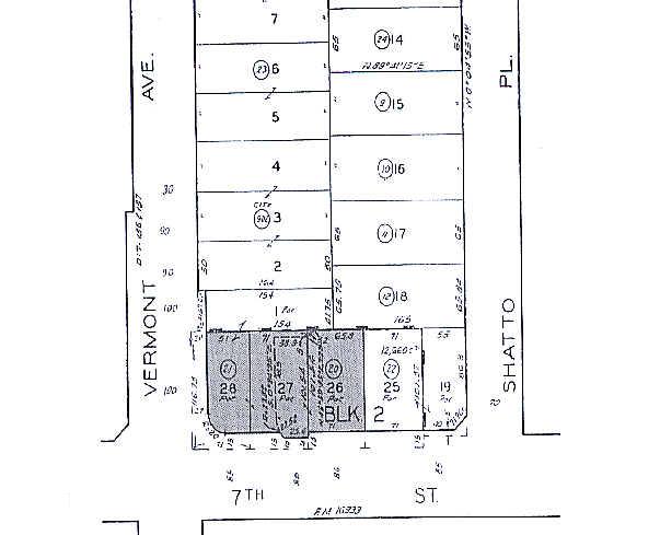 698 S Vermont Ave, Los Angeles, CA for lease - Plat Map - Image 3 of 7