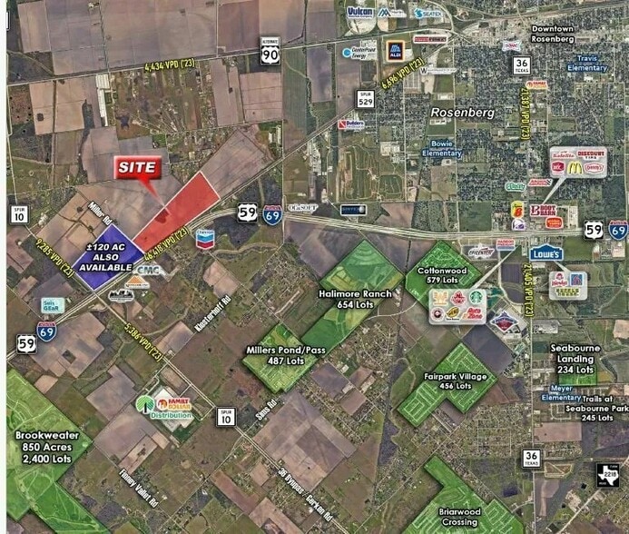 S US 59 Hwy, Rosenberg, TX for sale - Plat Map - Image 1 of 6