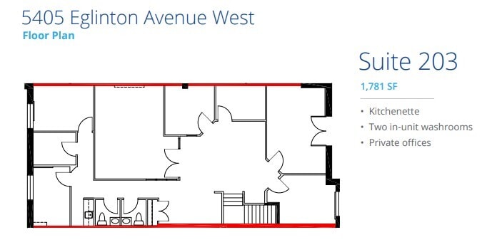 5397 Eglinton Ave W, Toronto, ON à louer Plan d’étage- Image 1 de 1