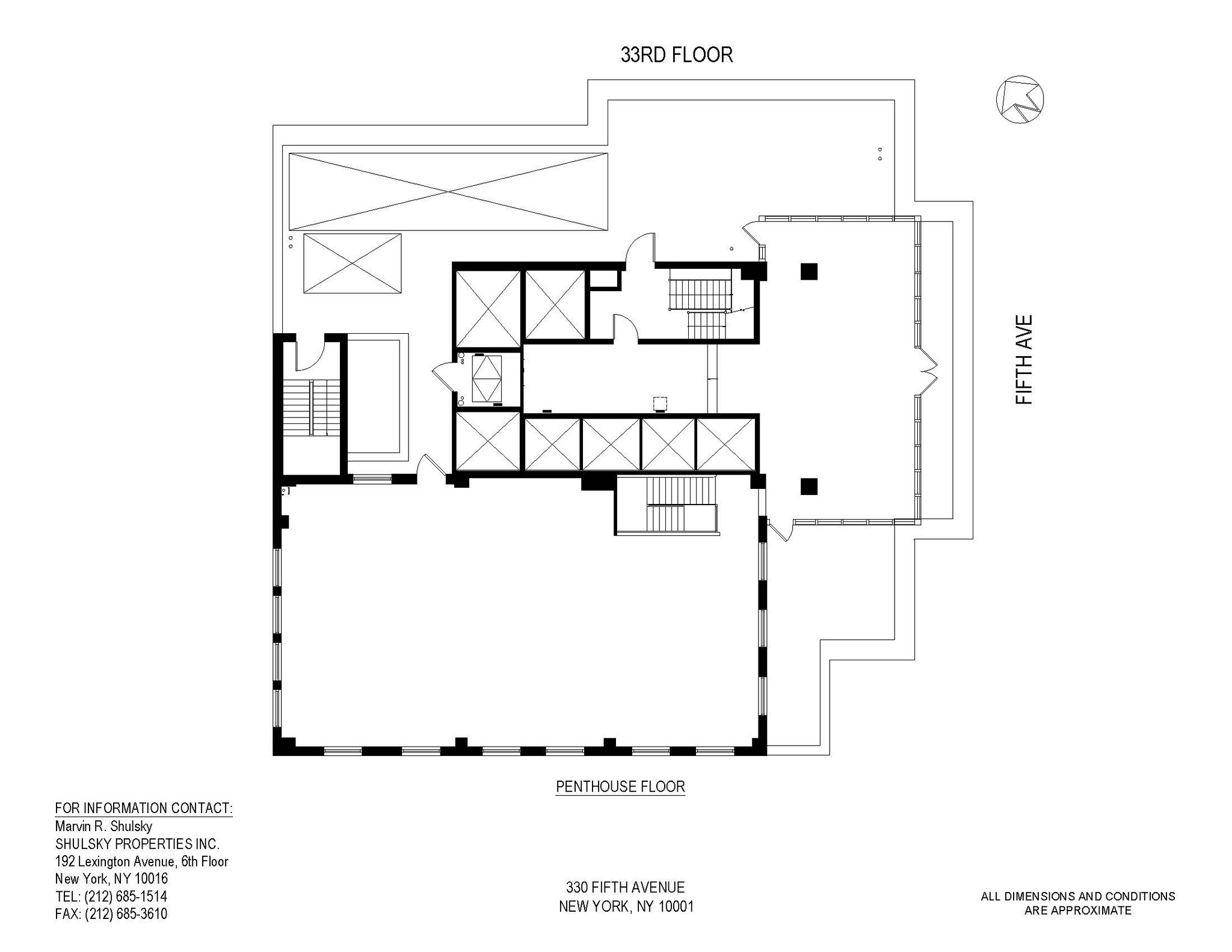 330 Fifth Ave, New York, NY à louer Plan d’étage- Image 1 de 1