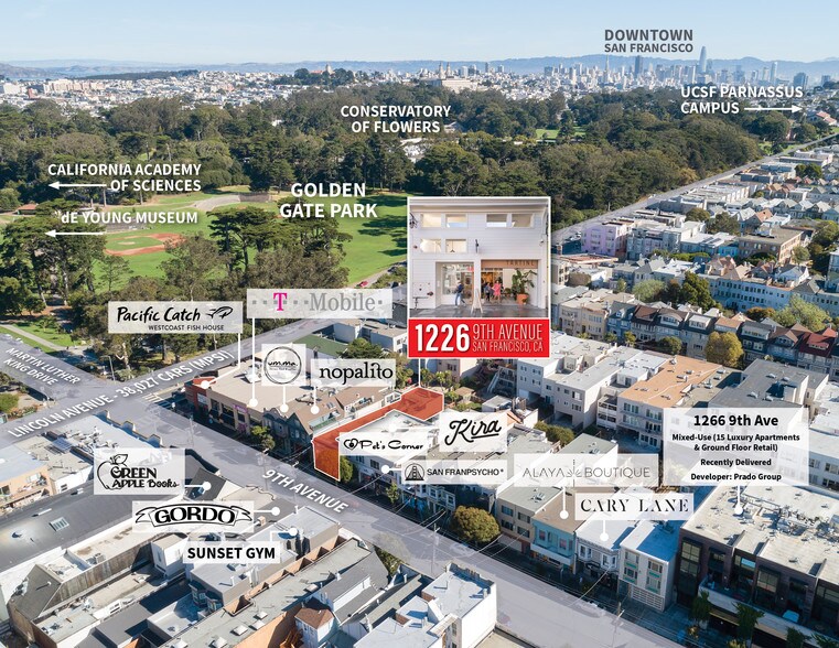 1226 9th Ave, San Francisco, CA for sale - Aerial - Image 2 of 9