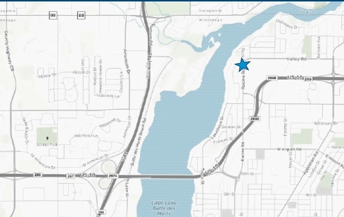 1717 Racine Rd, Menasha, WI à vendre - Aérien - Image 2 de 2